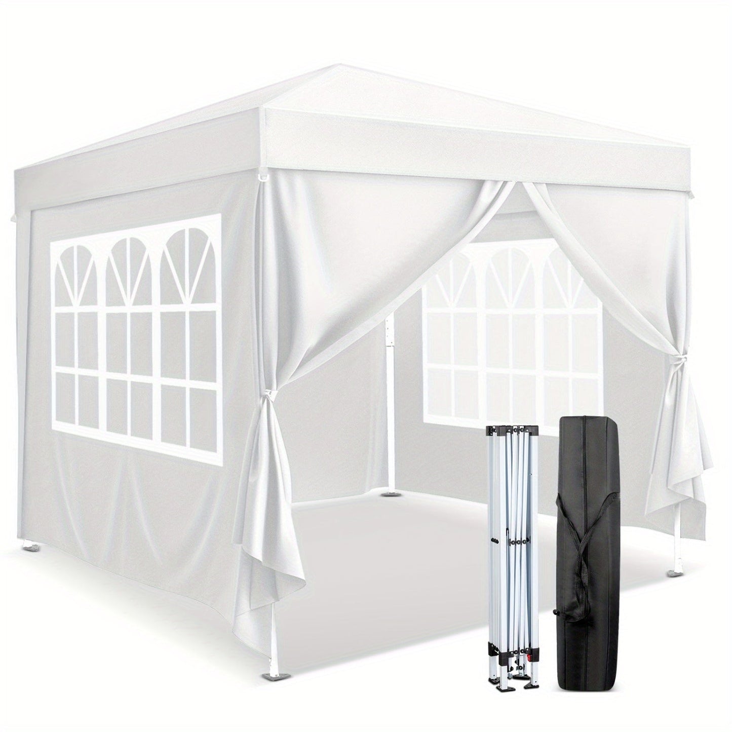 Instant Canopy 10x10 FT Oxford Fabric UPF50+ Sidewalls Commercial for Garden, Patio and Yard Use