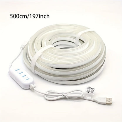 LED Neon Rope Light, RGB Color Changing Light Strip, App & Remote Control, Music Sync, Silicone Neon Light for Bedroom