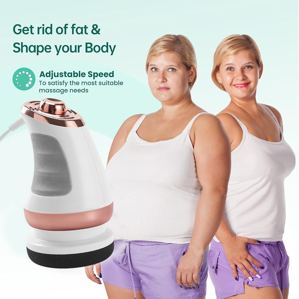 Handheld Body Massager with 5 Interchangeable Heads & 3 Pads, Adjustable Vibration Intensity, Full Body for Abdomen
