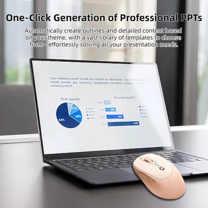 AI Voice Input Wireless Mouse with Real-Time Translation & Auto Writing, PPT Assistant for an Everyday Personal Care Routine