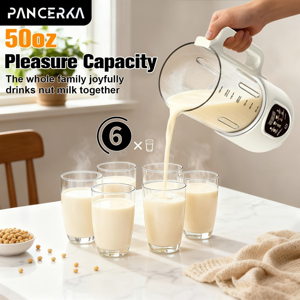 Nut Milk Maker Machine One-Touch - Multifunctional Plant-Based Milk Blender for Homemade Almond, Oat