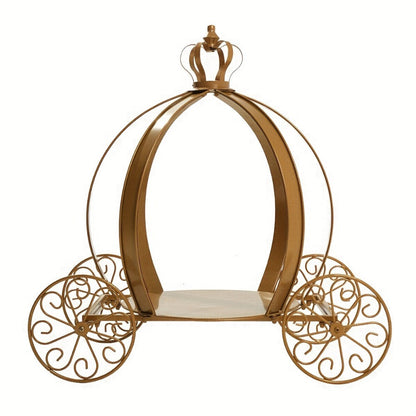 Cinderella Pumpkin Carriage Cake Stand 25 Inch - Princess Wedding Centerpiece Decoration for Entryways, Bedrooms and Living Spaces