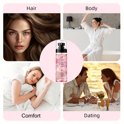 Hair Perfume Mist Cherry Blossom Scent 100ml - Fragrance Non-Greasy No-Wash Aromatic Hair for Bath Time, Home Spa and Personal Care