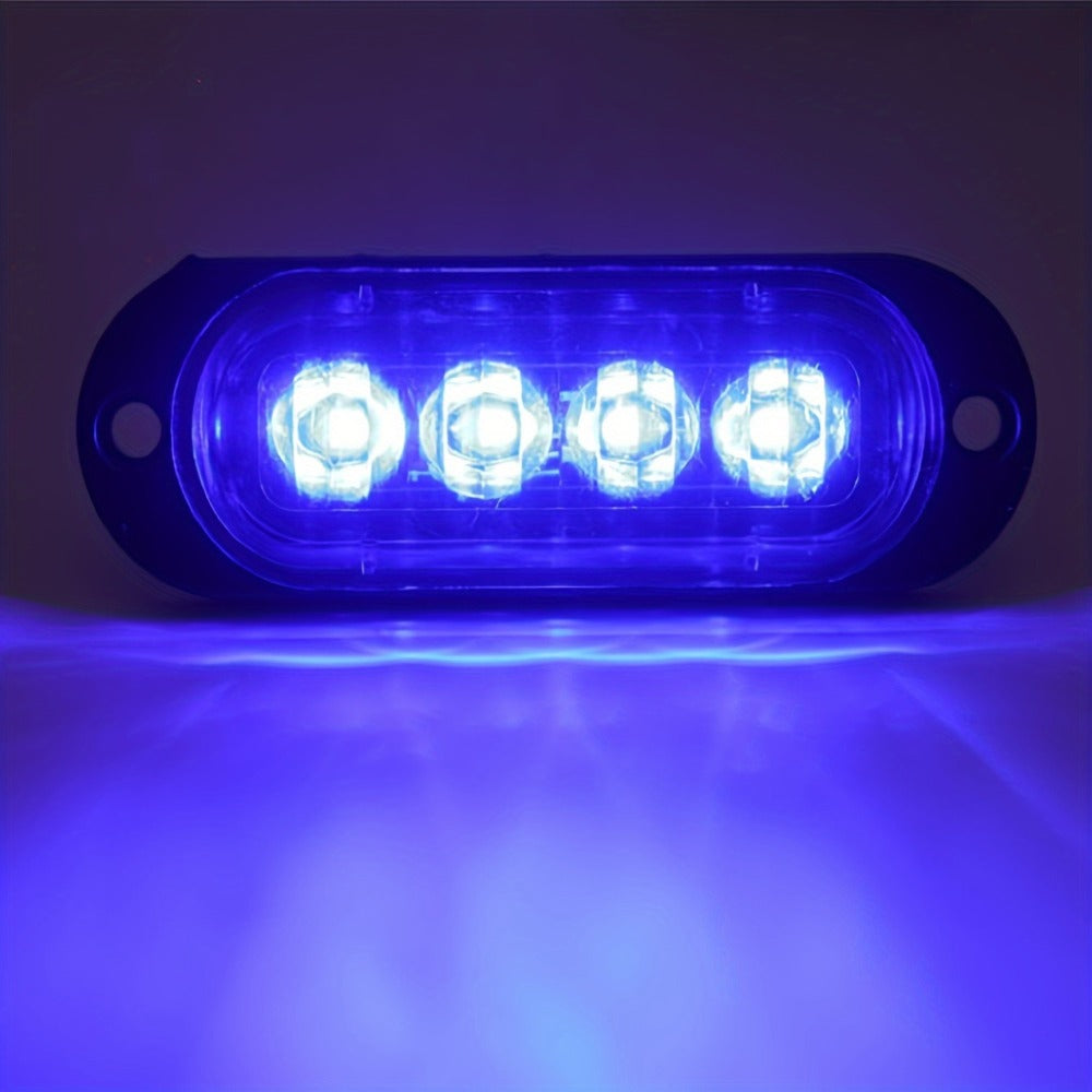 LED Side Marker Indicator Lamps 10pcs, 12V-24V 10-LED ABS Clearance Lights for Car Truck Trailer, Plug-and-Play Side Indicator Light Kit