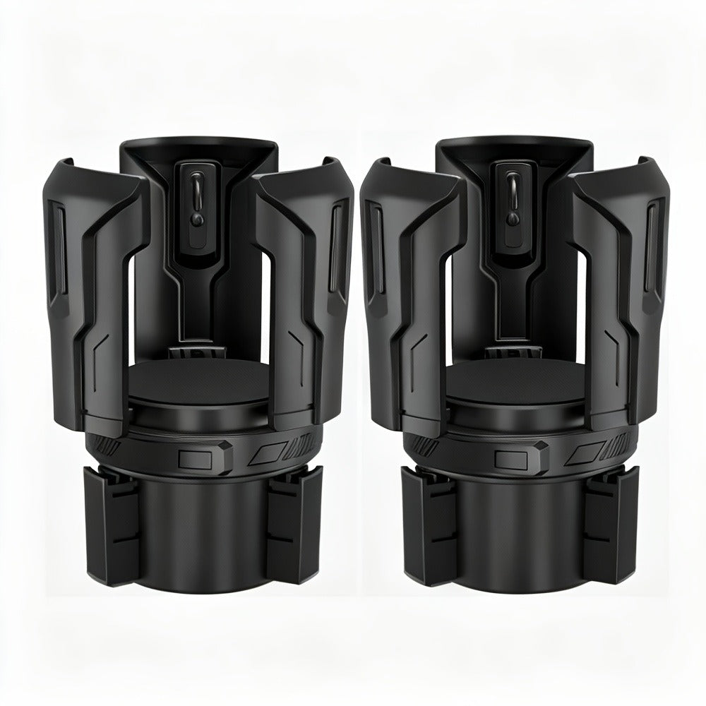Adjustable Car Cup Holder Expander for 12–64 oz Bottles and Mugs with 2.56-Inch Base, One- or Two-Pack Options