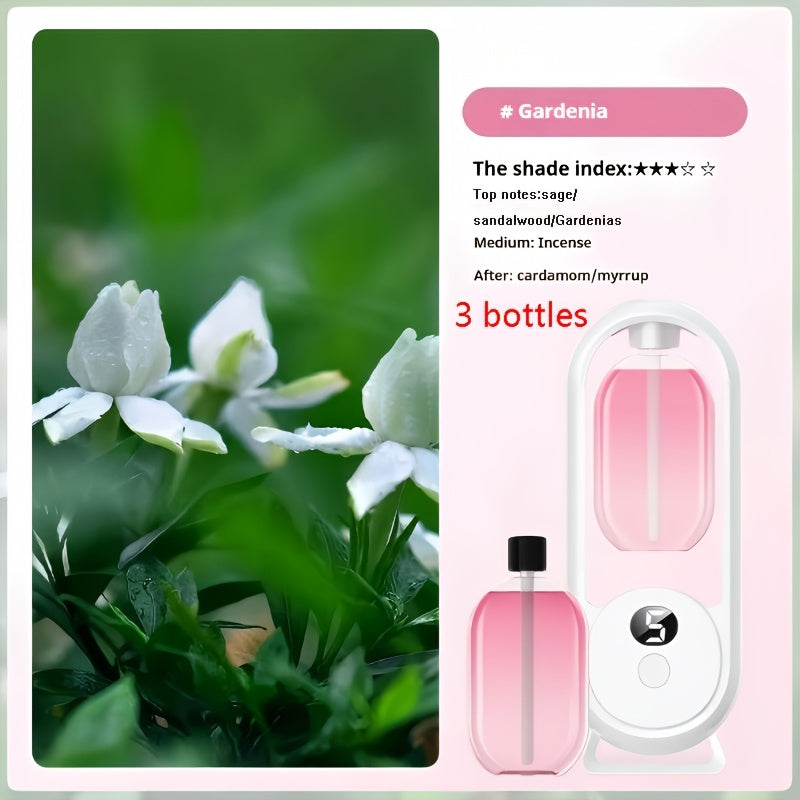 Aromatherapy Diffuser with Essential Oils Included, 4.06oz Cute Portable Aroma Diffuser with LED Light for Office