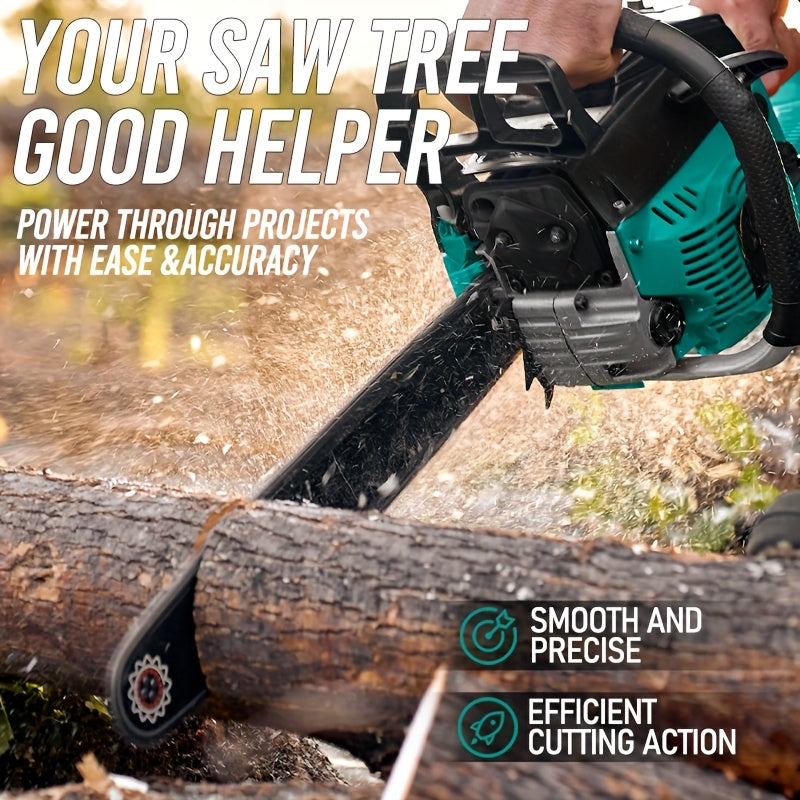 Chainsaw Chain Replacement Alloy, Wood Cutting Logging Tree Trimming for Garden, Patio and Yard Use