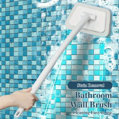 Cleaning Brush Set 16pcs All-Purpose Deep Clean System | 2-in-1 Bath Scrubber & Window Squeegee with 22" Extendable Handle | 90° Rotating
