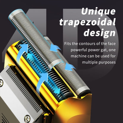 Bald Head Shaver & Beard Trimmer 2-in-1 Electric USB Rechargeable – Aluminum Foil Razor Professional Hair Clipper Grooming Tool for Men