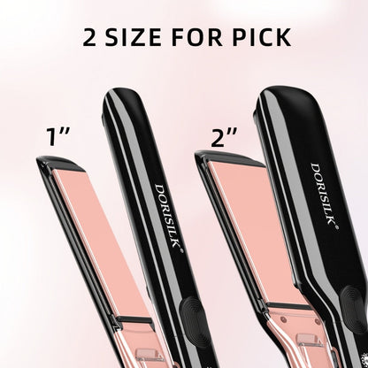 Plasma Ionic Hair Straightener with 500°F LCD Controls, 60-Minute Auto-Off and 1inch or Black Options
