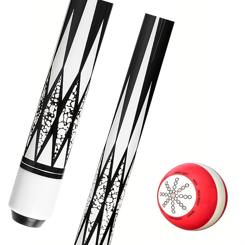 Pool Cue Stick 58 Inch – 13mm Laminated Tip, North American Maple Shaft, Ergonomic Grip, Billiard Cue for American Pool & Rotation