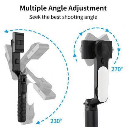 3-in-1 Phone Gimbal Stabilizer with Selfie Stick & Tripod Stand, 1-Axis Anti-Shake Handheld Stabilizer for iPhone & Android