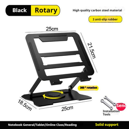 360° Swivel Ergonomic Laptop Stand Adjustable Foldable Compatible with MacBook Pro Air and All Laptops up to 17 Inch Portable Desk Riser