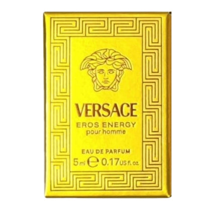Men's Perfume Versace Eros Energy Eau de Parfum Travel Spray 5 ml in Portable Yellow Atomizer