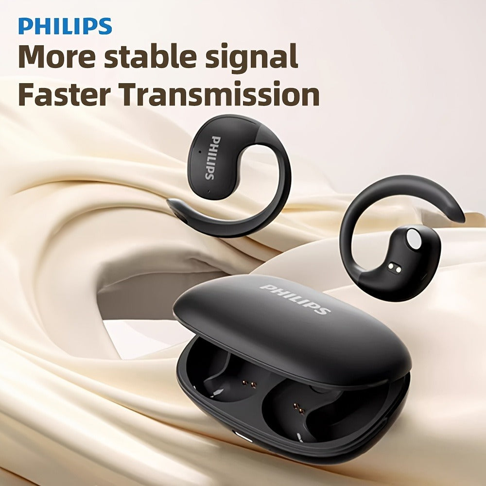 True Wireless Earbuds Philips TAT2708 Open-Earhook Set with Call Noise Reduction, Touch Controls and USB-C Case