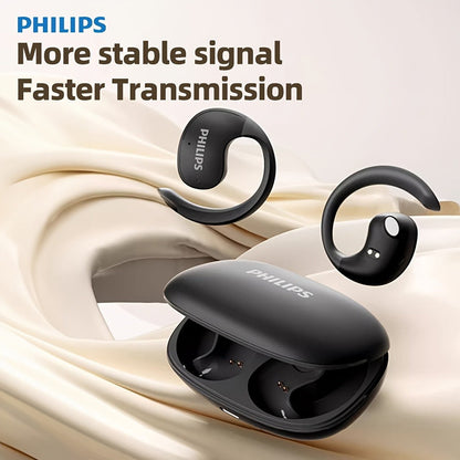 True Wireless Earbuds Philips TAT2708 Open-Earhook Set with Call Noise Reduction, Touch Controls and USB-C Case