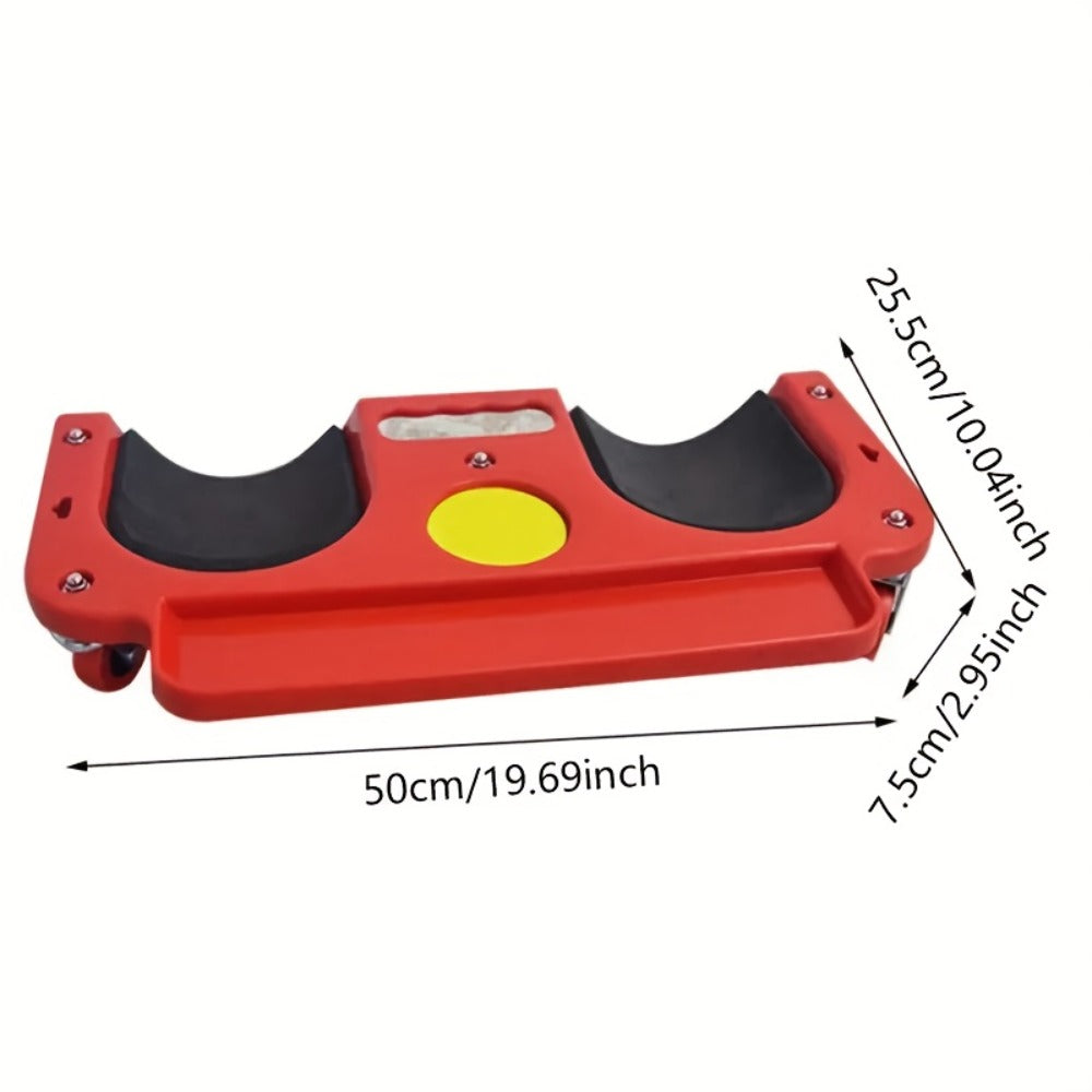 Rolling Knee Pad Platform with Wheels – ABS Cushioned Kneeling Pad, Built-In Tool Tray, Multi-Function Roller for Car Repairs, Flooring