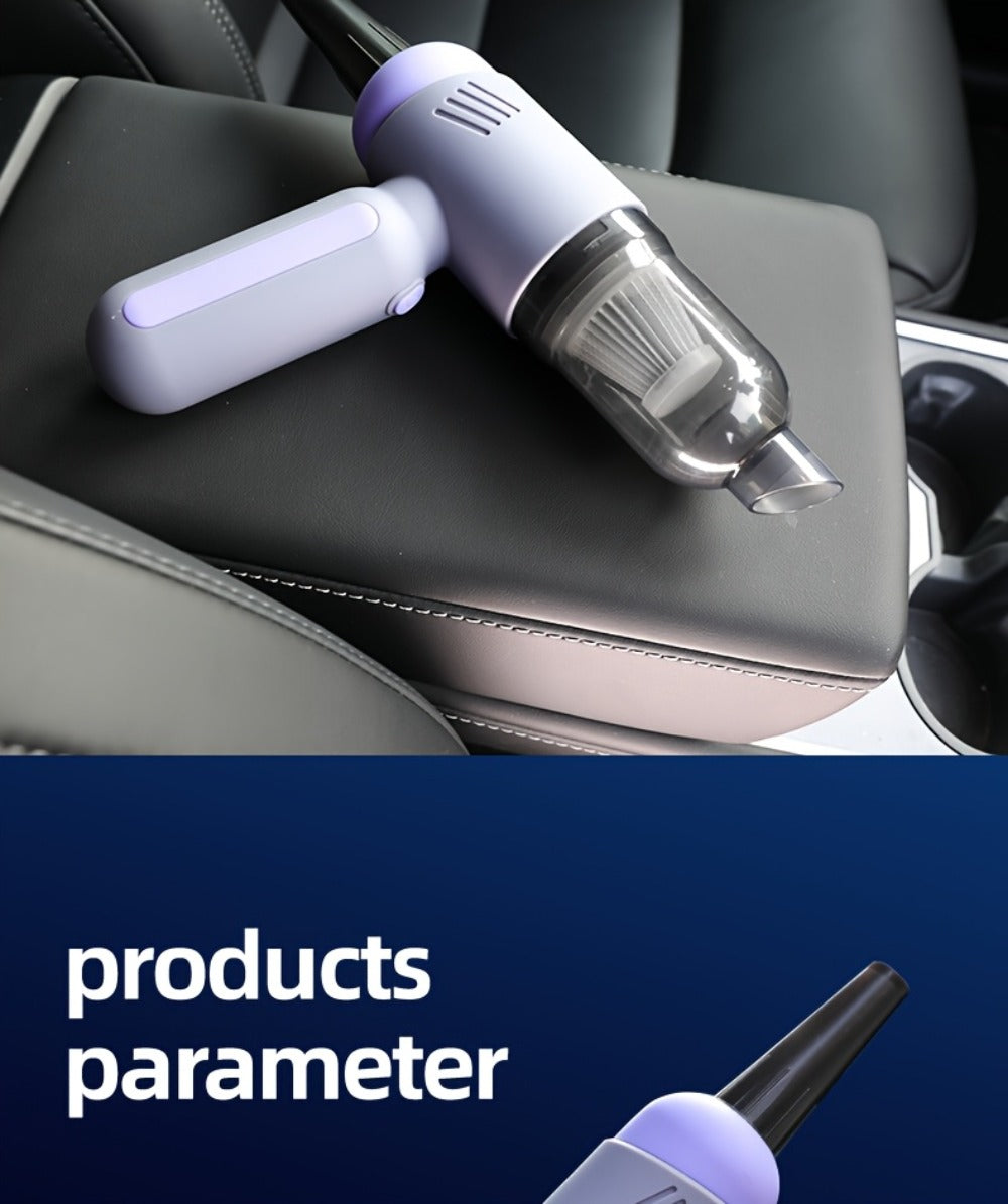 Handheld Car Vacuum Cleaner Wireless 13KPa – 4000mAh USB Rechargeable, Dry Wet Dual-Purpose Blow & Suction