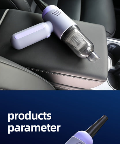 Handheld Car Vacuum Cleaner Wireless 13KPa – 4000mAh USB Rechargeable, Dry Wet Dual-Purpose Blow & Suction