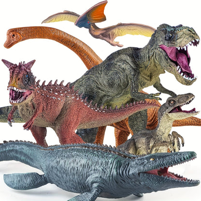 Jumbo Dinosaur Toys Set of 6, Realistic Large Dinosaur Figures for Kids, Dino World Playset for Boys & Girls Ages 3+