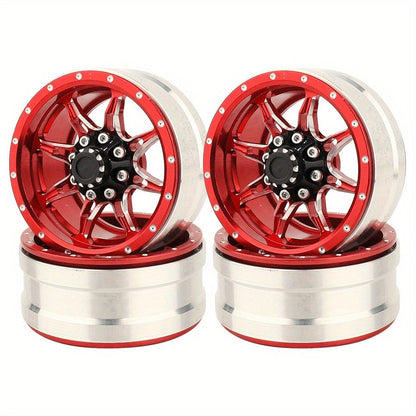 1.9" Beadlock Wheel Rims for RC Crawler 4pcs with the Listed Color, Size or Set Options for Everyday Use
