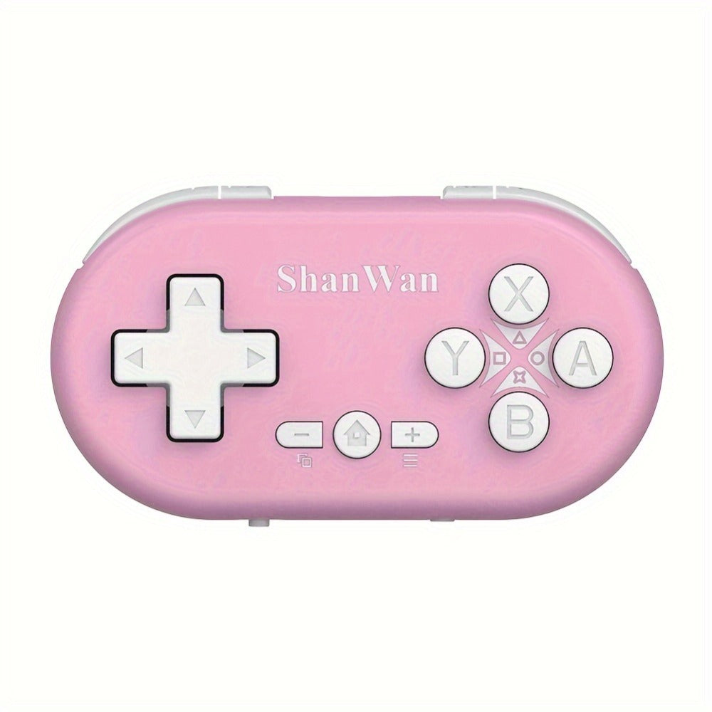 Mini Bluetooth Keychain Gaming Controller in Four Colors with 180mAh Battery and Pocket-Size Oval Body