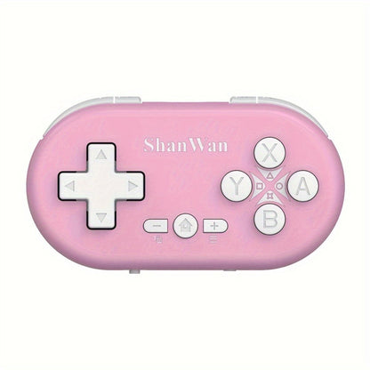 Mini Bluetooth Keychain Gaming Controller in Four Colors with 180mAh Battery and Pocket-Size Oval Body