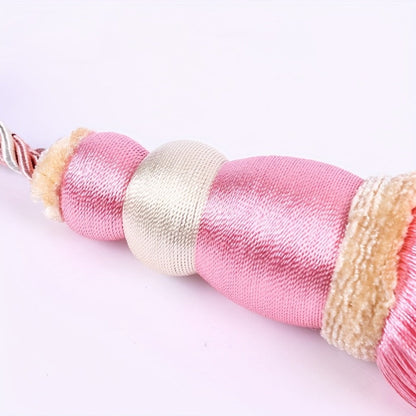 Curtain Tiebacks with Ball Tassels 4-Pack Silk Rope Curtain Ties Decorative Holdbacks for Window Dressing Home Decor