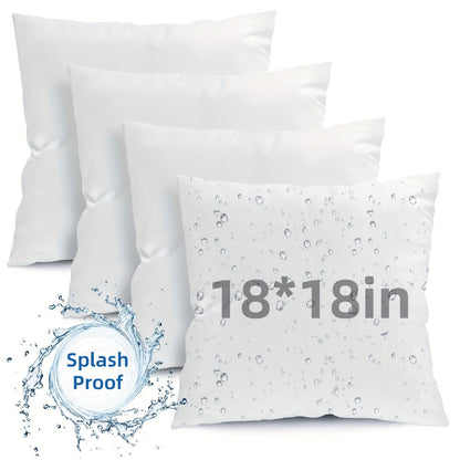 Outdoor Pillow Inserts 4/6 Pack, Soft or Waterproof Throw Pillow Forms for Sofa, Bed & Patio, 12x20-20x20 Inch