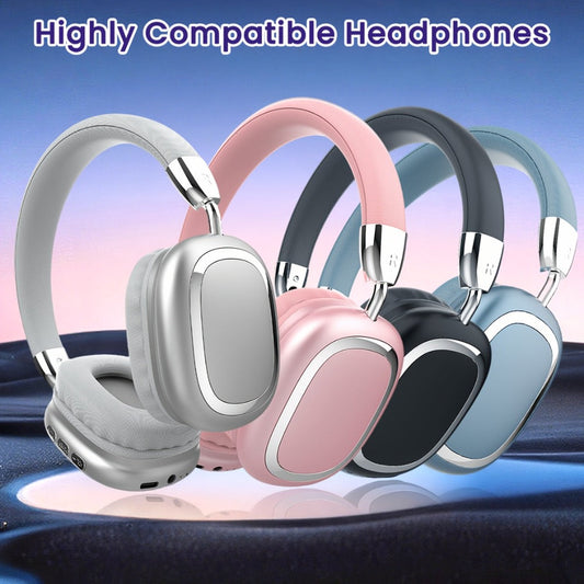 B35 Over-Ear Headphones with Bluetooth 5.3, 40mm Drivers, 90-Degree Rotating Earcups and Five Color or Storage Sets