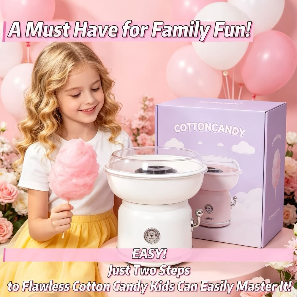 Cotton Candy Machine for Home & Commercial Use, Desktop Tabletop Floss Maker, Food-Grade Anti-Scald Design