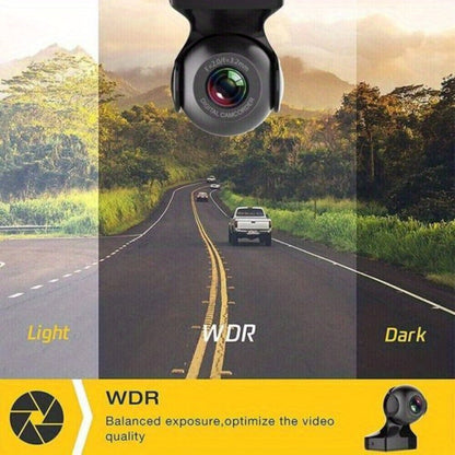 1080P WiFi Dash Cam 170° Wide Angle – HD Car DVR with G-Sensor, Loop Recording, Night Vision, Smartphone App View
