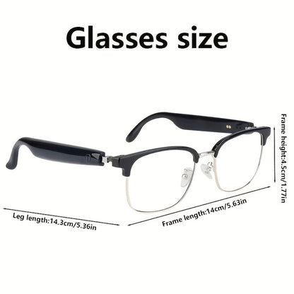 Smart Glasses Camera and Camera-Free Eyewear with Photochromic, Transparent and Black Lens Options