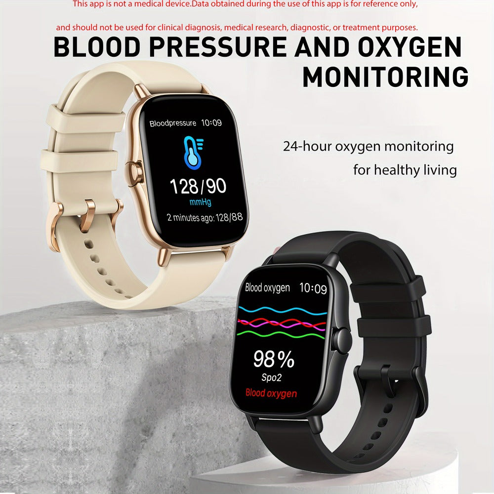 Smartwatch with Pedometer, Calorie & Distance Tracker, Customizable Watch Faces, Call & SMS Alerts, Multi-Sport Modes – Unisex Android