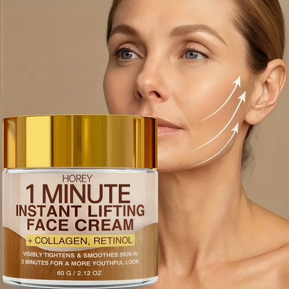 Face Cream with Retinol & Collagen 2.12oz - Instant Lifting Deep Hydration Smooths Fine Lines for Bath Time, Home Spa and Personal Care