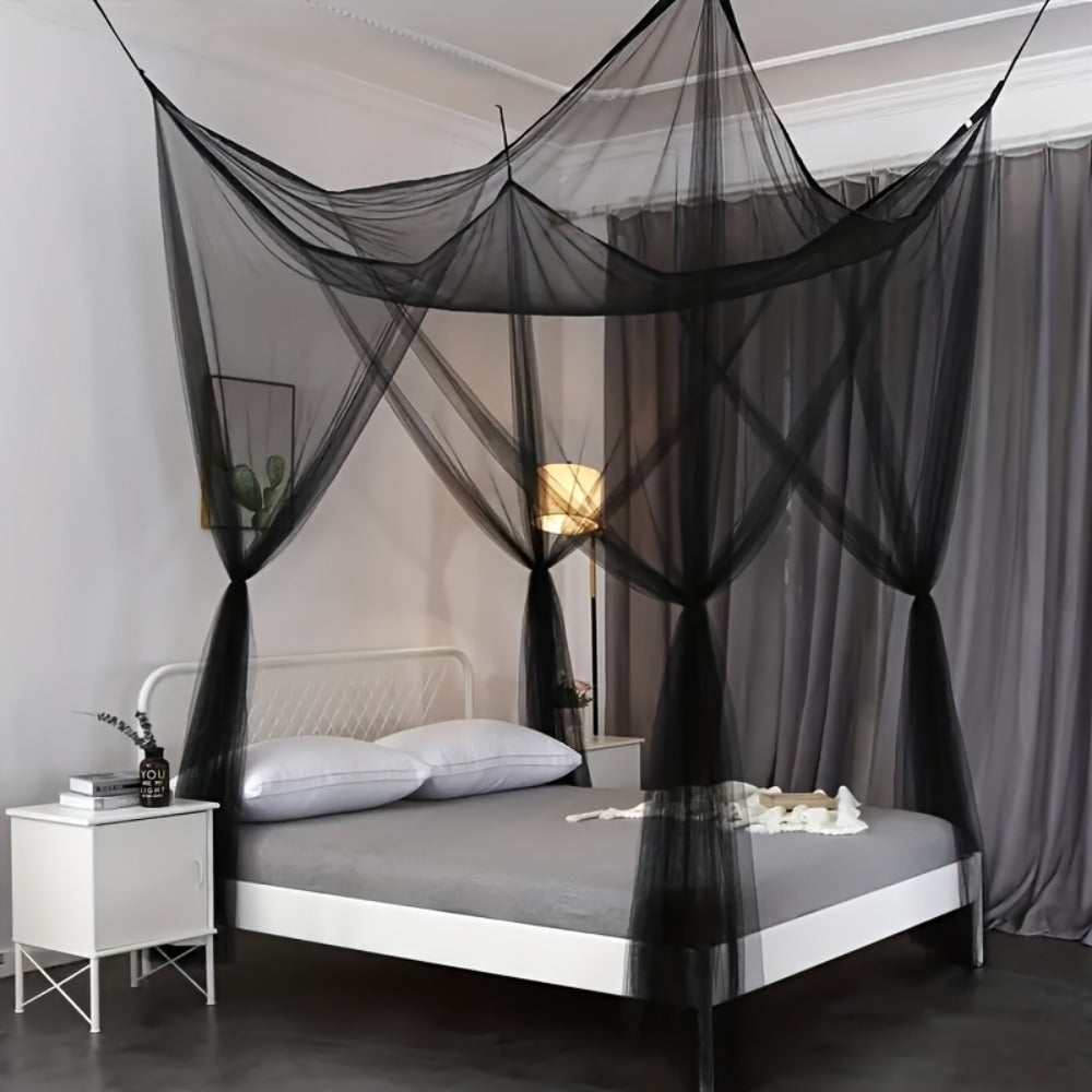 Bed Canopy Mosquito Net – Princess Canopy for Beds with Curtains, Sheer Bed Drapes for Indoor Outdoor Use