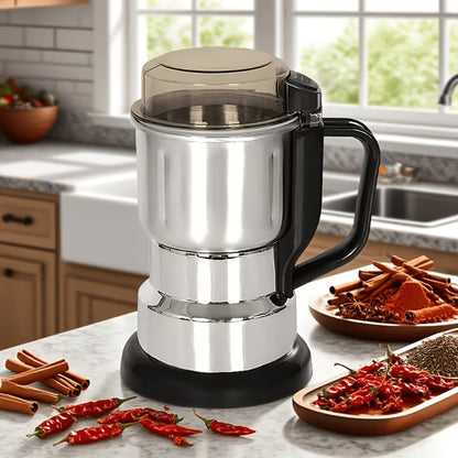 Electric Coffee Grinder 300W 4-Blade Stainless Steel Spice Nut Bean Grinder 400g 14oz Deepen for Entryways, Bedrooms and Living Spaces