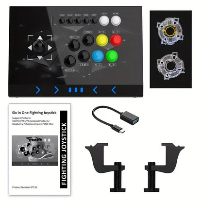 Arcade Stick DOYO KT511 for Nintendo Switch, PS3, PC & Android, 8-Way Square Gate Joystick, Turbo Function