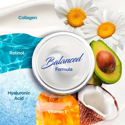Collagen Face Cream with Retinol Hyaluronic Acid Day Night Deeply Nourishing Wrinkle Skin Care for Women Men All Skin Types 50ml 100ml