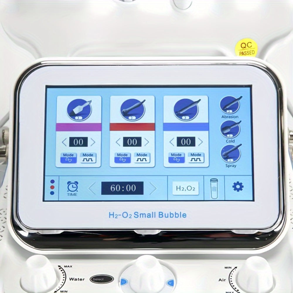 Hydrogen Oxygen Microbubble Facial Machine 6-in-1 / 7-in-1, Dual Pump Deep Cleansing Skin Rejuvenation Beauty Device for Home Spa Use