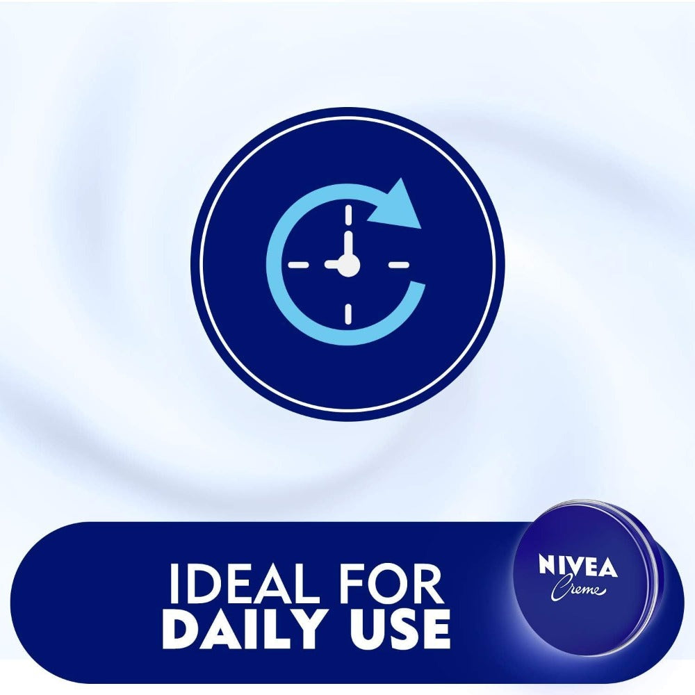 NIVEA Creme 150ml, All-Purpose Moisturizing Cream for Body Face & Hands, Deep Hydration for Dry & Sensitive
