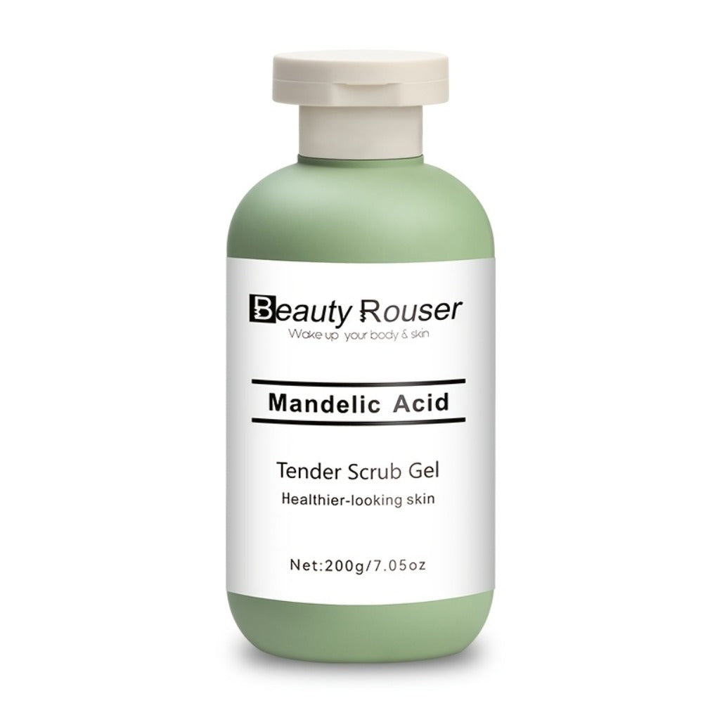 Exfoliating Body Scrub Gel with Aloe Vera, Rose & Chamomile Extract, Deep Cleansing Physical Scrub for Face & Body