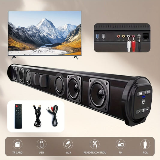 4D Echo Pearl Hi-Fi Soundbar with Subwoofer, Surround Sound Speaker System for TV, Computer & Laptop