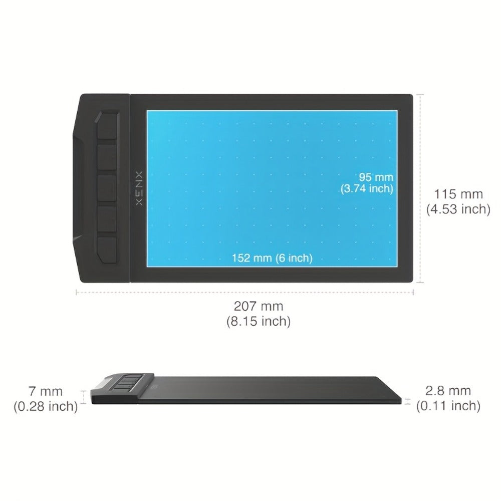 Drawing Tablet XENX 8192 Pressure Levels Battery-Free Stylus 5080 LPI 266 PPS 2 Programmable for an Everyday Personal Care Routine