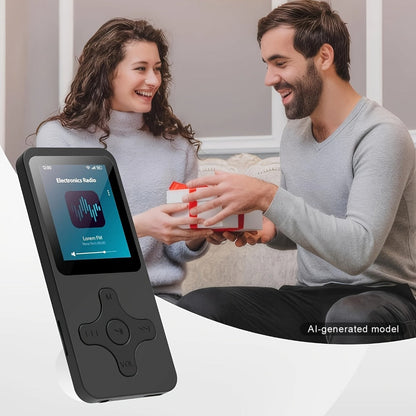 Bluetooth 5.0 MP3 Player with 64GB Micro SD Card, Built-In Speaker, FM Radio, Voice Recorder, E-Book & Photo Viewer