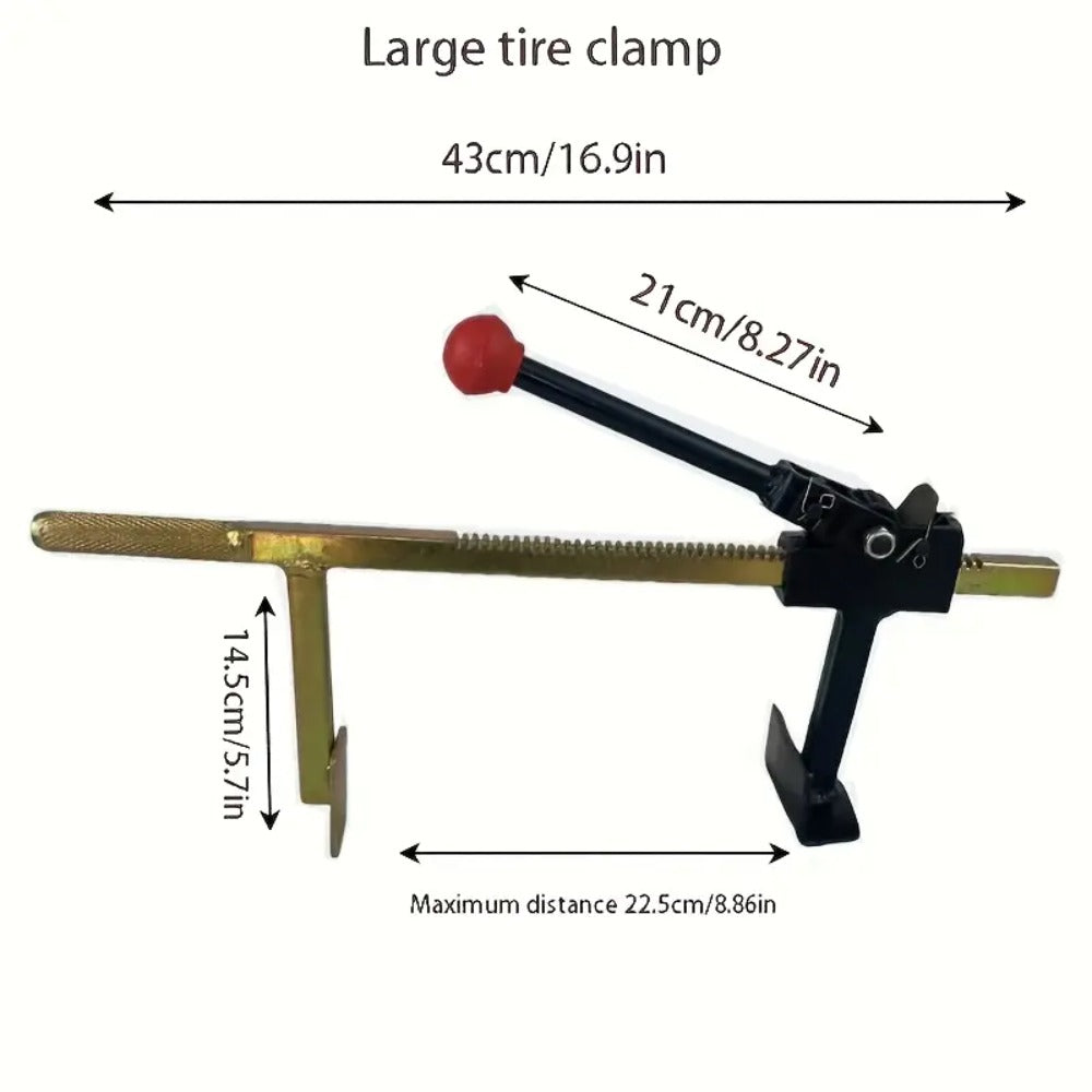 Bead Breaker Tool Heavy-Duty Manual Tire Changer with Safety Guard, Durable Steel Construction Universal Tire Service Equipment for Cars