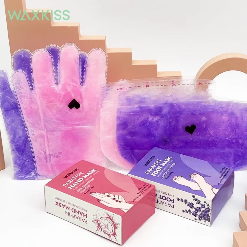 Paraffin Wax Hand & Foot Mask Deep Moisturizing Beauty Treatment – Smooth Soft Skin, Pink Grapefruit & Lavender Scents