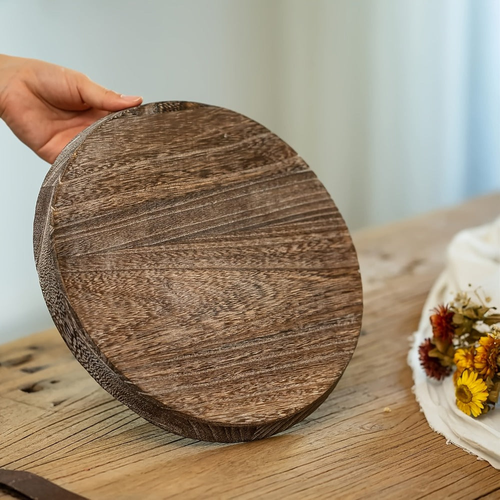 Decorative Tray for Coffee Table – Round Wave-Shaped Centerpiece Tray for Living Room, Dining Room, Kitchen Counter, Bathroom