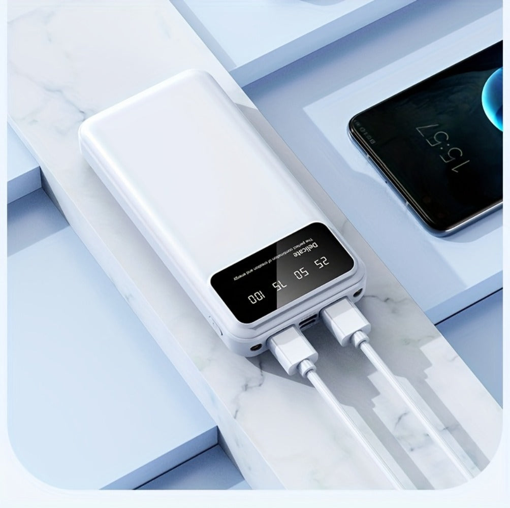 65000mAh Portable Power Bank with LED Display USB Charger for iPhone 17 16 15 14 13 12 11 XS Android Phones Tablets