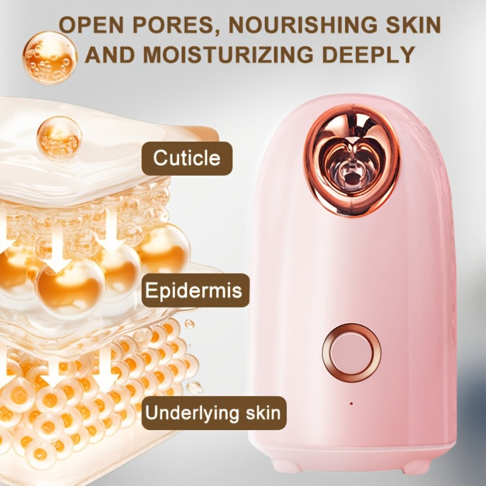 Blackhead Remover & Facial Steamer Combo - Pore Cleansing Home Spa Beauty Device for Dry Skin, Nose & Face Care